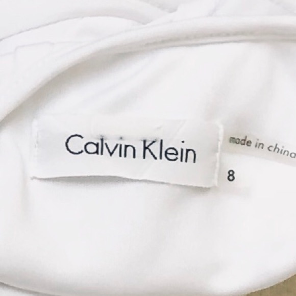 🚫SOLD🚫Calvin Klein White Sleeveless Sheath - Picture 6 of 7